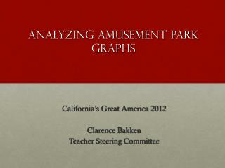 Analyzing Amusement Park Graphs