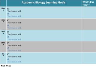 Academic GOALS 14-15