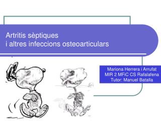 Artritis sèptiques i altres infeccions osteoarticulars