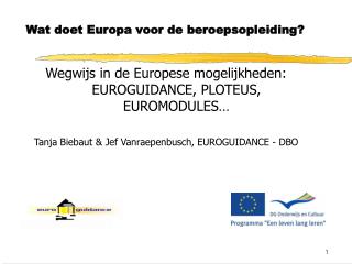 Wat doet Europa voor de beroepsopleiding?