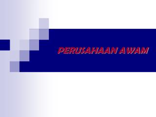 PERUSAHAAN AWAM