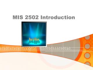 MIS 2502 Introduction