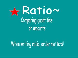 Ratio~
