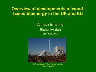 Overview of developments of wood-based bioenergy in the UK and EU