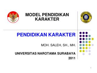 PENDIDIKAN KARAKTER