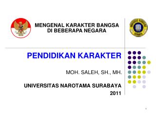 PENDIDIKAN KARAKTER