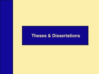 Dissertations