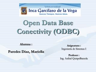 Open Data Base Conectivity (ODBC)