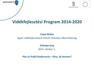 Vidékfejlesztési Program 2014-2020