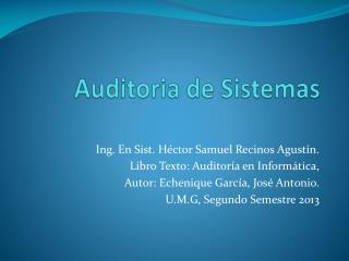 Auditoria de Sistemas