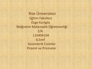 Rize Üniversitesi