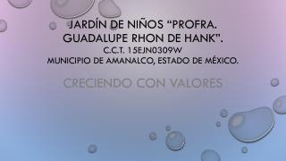 CRECIENDO CON VALORES