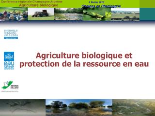 Agriculture biologique et protection de la ressource en eau