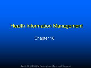 Health Information Management