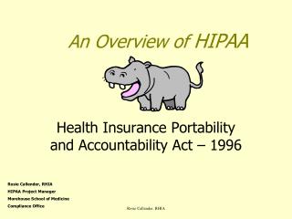 An Overview of HIPAA