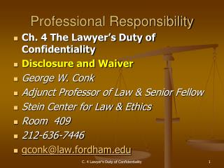 Professional Responsibility