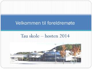 Velkommen til foreldremøte