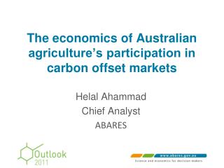 The economics of Australian agriculture’s participation in carbon offset markets