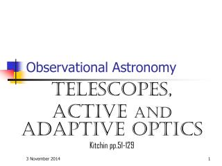 Observational Astronomy