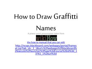 How to Draw Graffitti Names