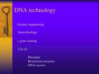 DNA technology