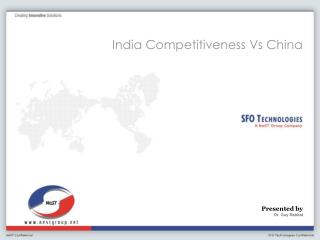 India Competitiveness Vs China