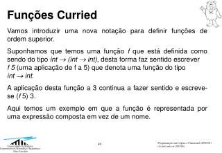 Funções Curried