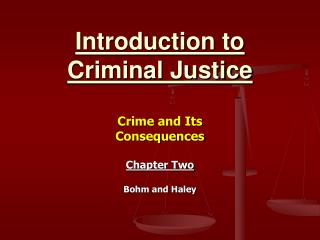 Introduction to Criminal Justice