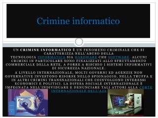 Crimine informatico