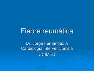 Fiebre reumática