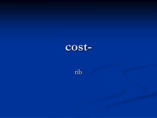 cost-