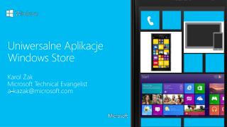 Uniwersalne Aplikacje Windows Store