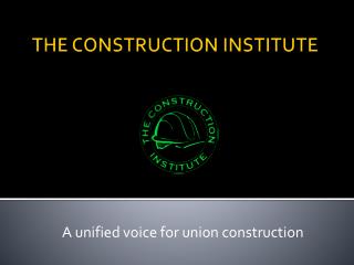 THE CONSTRUCTION INSTITUTE