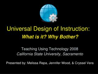 Universal Design of Instruction: