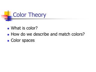 Color Theory