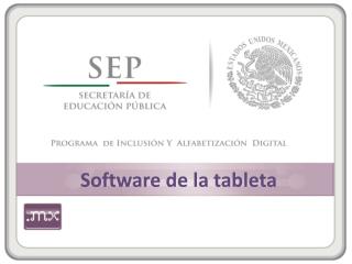 Software de la tableta