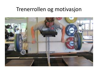 Trenerrollen og motivasjon