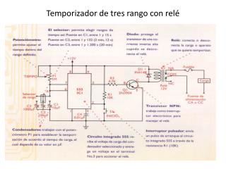 Temporizador de tres rango con relé