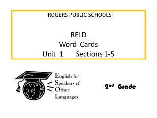 RELD Word Cards Unit 1 Sections 1-5