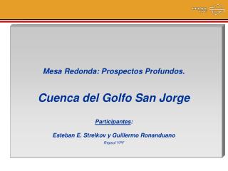 Mesa Redonda: Prospectos Profundos. Cuenca del Golfo San Jorge Participantes :