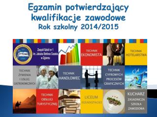 Egzamin potwierdzający kwalifikacje zawodowe Rok szkolny 2014/2015