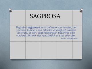 SAGPROSA