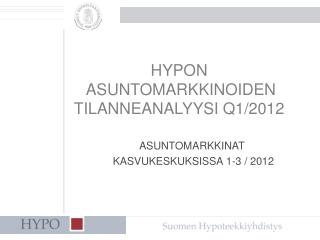 HYPON ASUNTOMARKKINOIDEN TILANNEANALYYSI Q1/2012