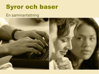 Syror och baser