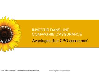 INVESTIR DANS UNE COMPAGNIE D'ASSURANCE