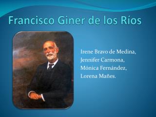 Francisco Giner de los Ríos