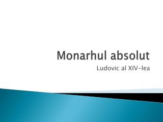 Monarhul absolut