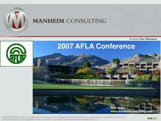 2007 AFLA Conference