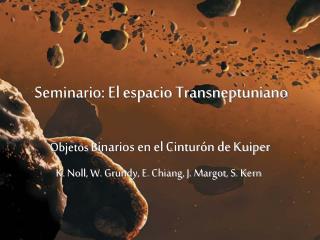 Seminario: El espacio Transneptuniano
