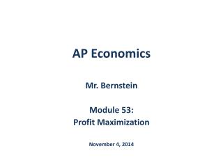 AP Economics